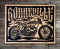 Triumph Bonneville Lino Print