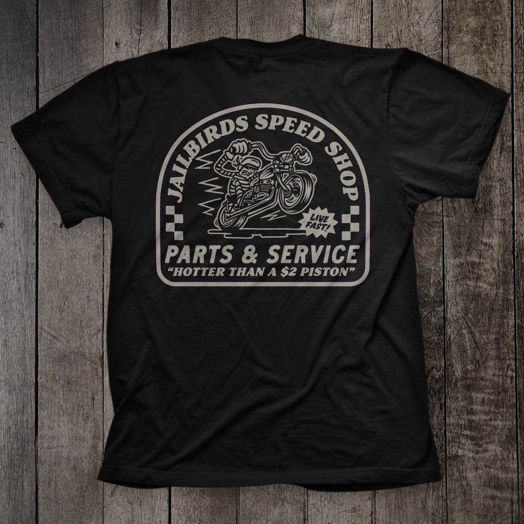 Jailbirds Speed Shop T-shirt