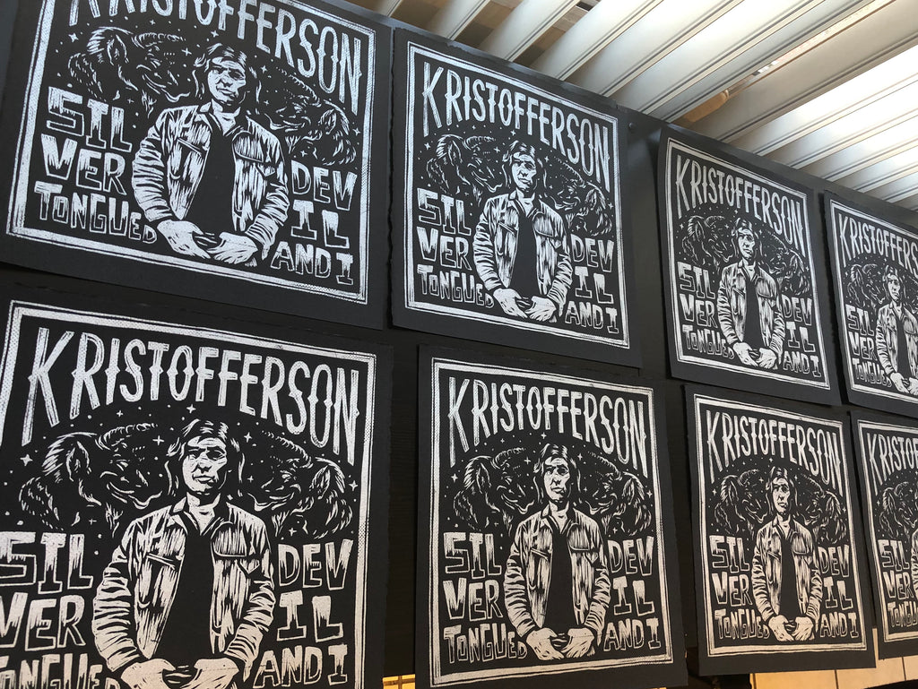 Kris Kristofferson Screenprint
