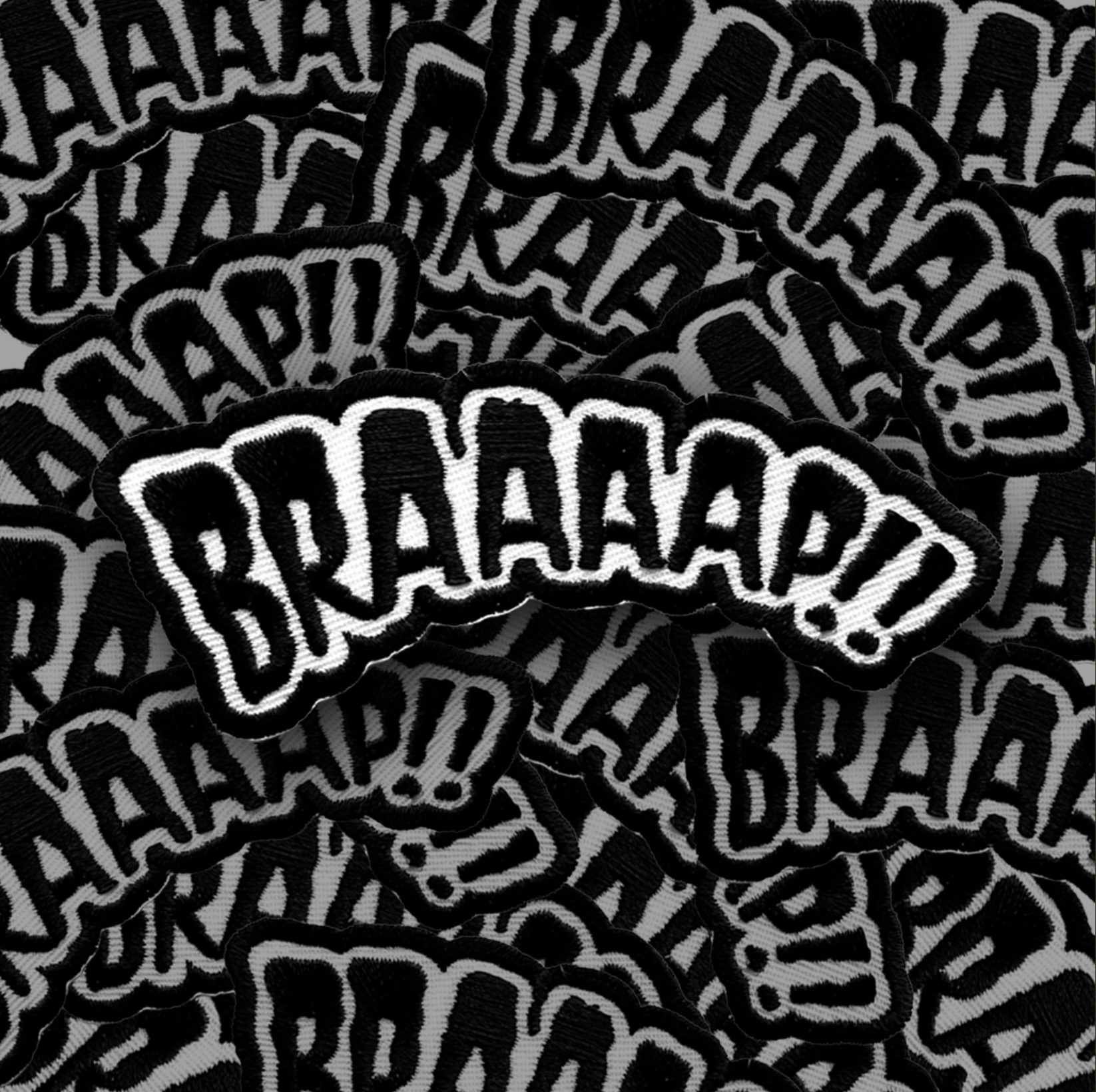 Braaap - Embroidered Iron on Patch