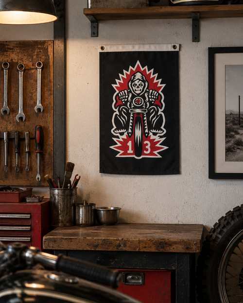 13 Chopper Reaper Canvas Flag