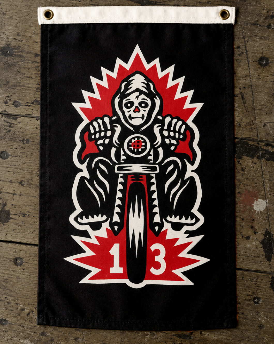 13 Chopper Reaper Canvas Flag