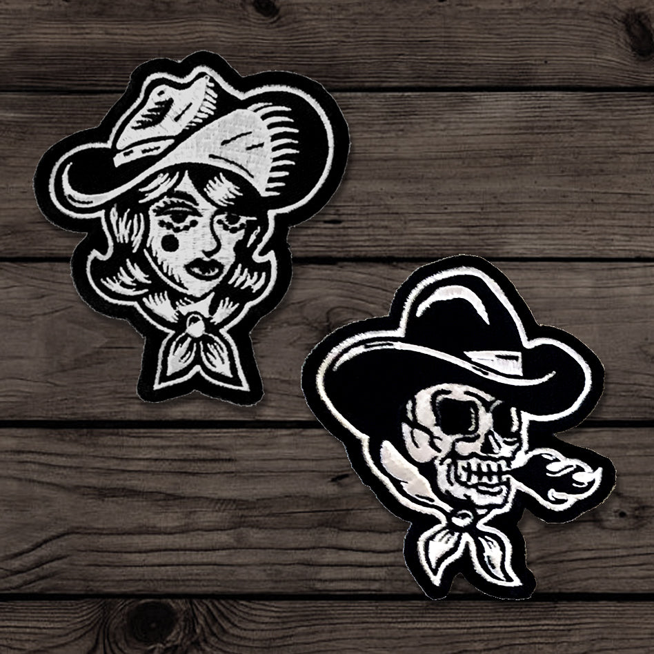 Ghost Rider & Cowgirl Patch Collection