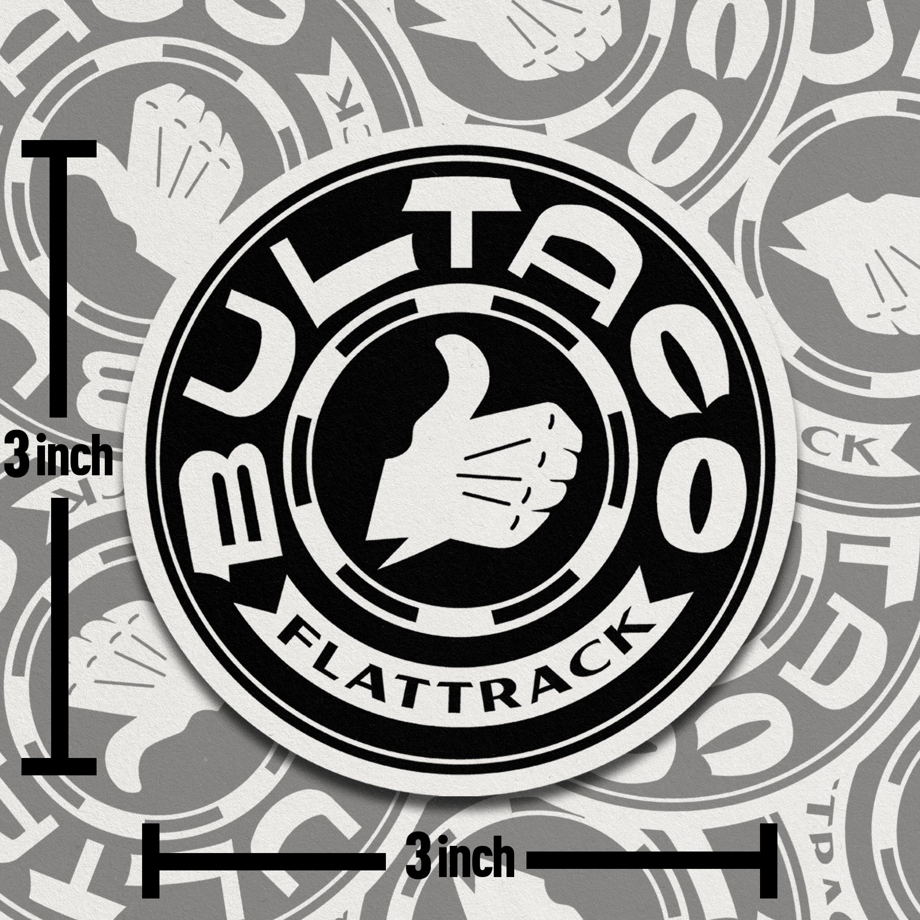 Bultaco Flat Track Sticker
