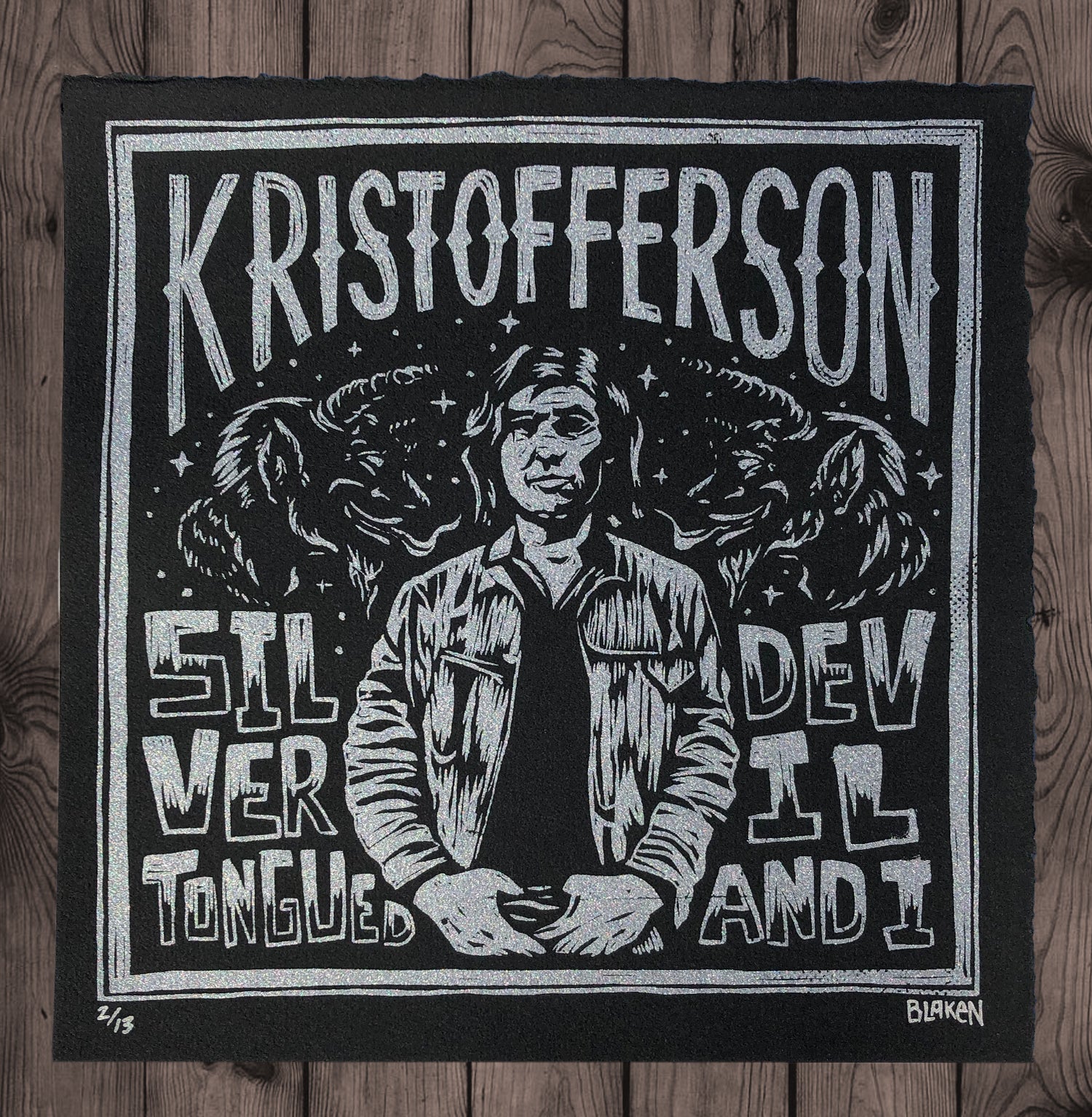 Kris Kristofferson Screenprint