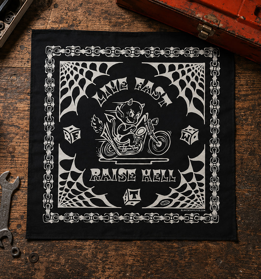 Live Fast, Raise Hell Bandana
